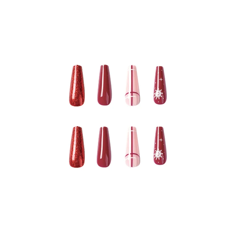 Artful Gel Nails in Festive Design Stornfield