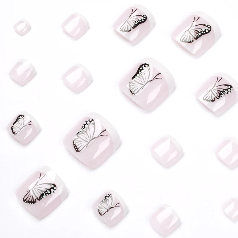 Artful Nail Art with Butterfly Design Stornfield