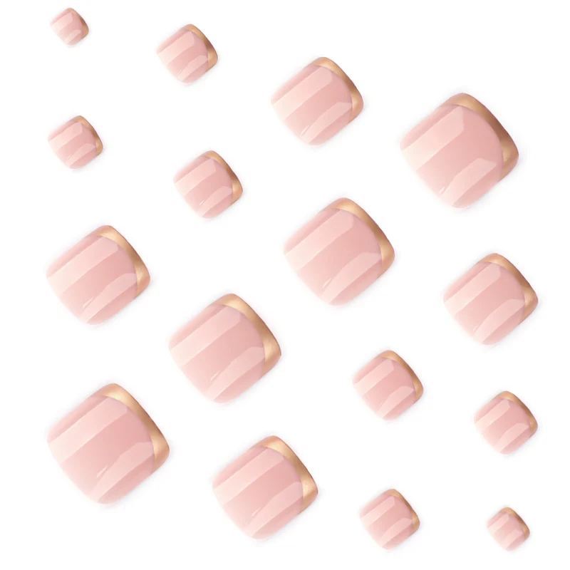 Artful toenail art with golden accents Stornfield