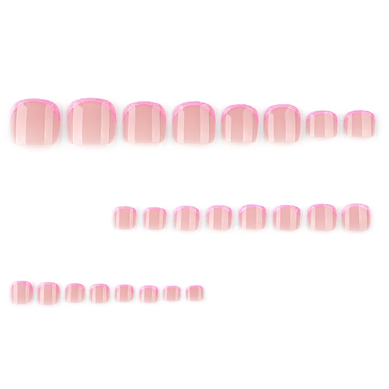 Artistic toenail art with glittering fringe Stornfield