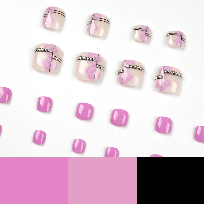Artful toenail art with glitter accents Stornfield
