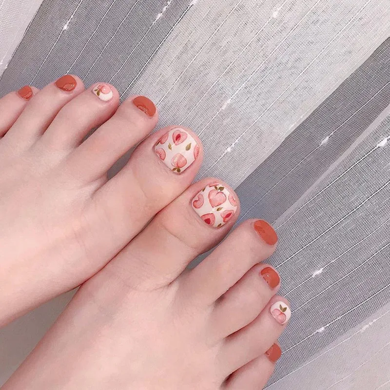 Artful toenail art with fruity design Stornfield