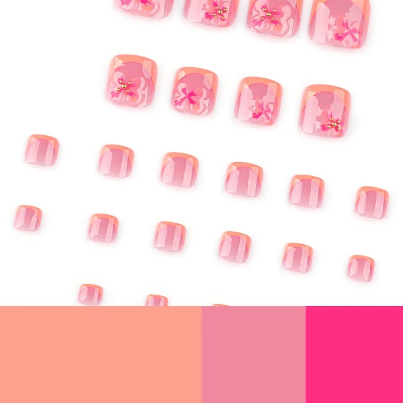 Artful toenail art with floral accents Stornfield