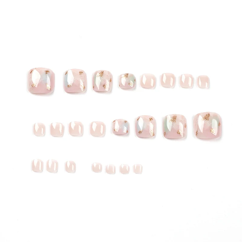 Artful toenail art with elegant marble and gold accents Stornfield