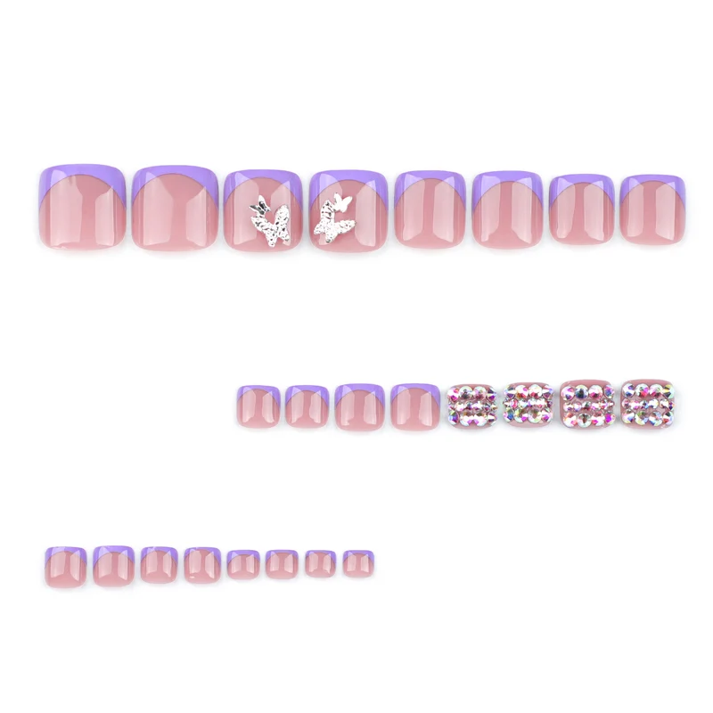 Artful toenail art with elegant glitter decorations Stornfield