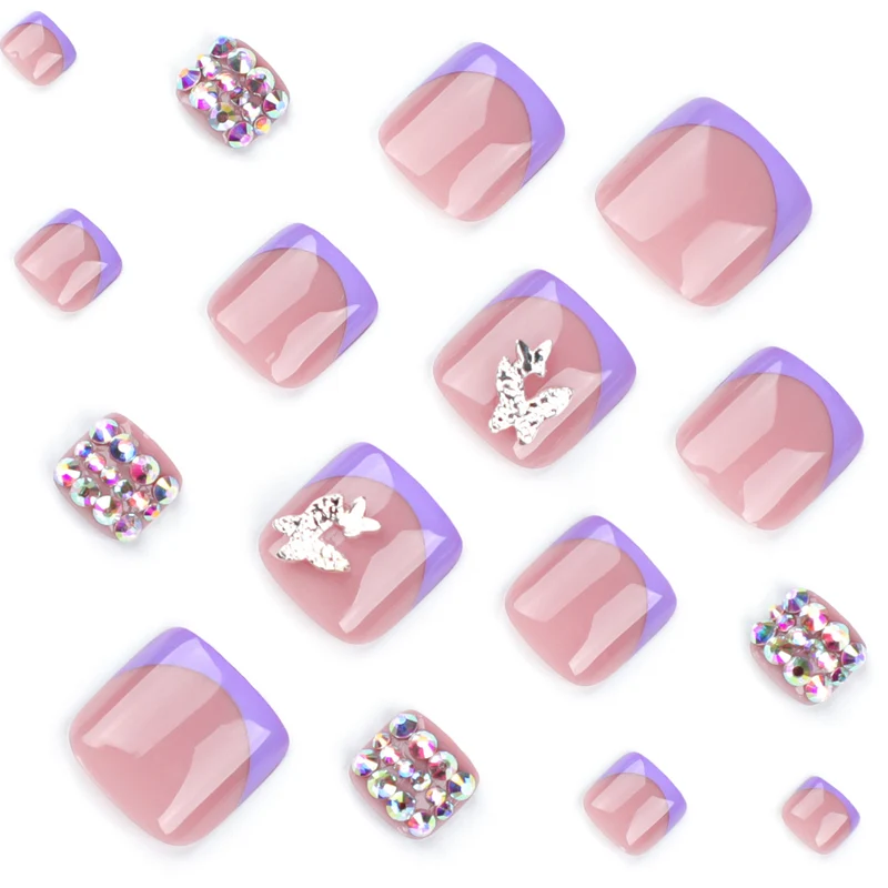 Artful toenail art with elegant glitter decorations Stornfield