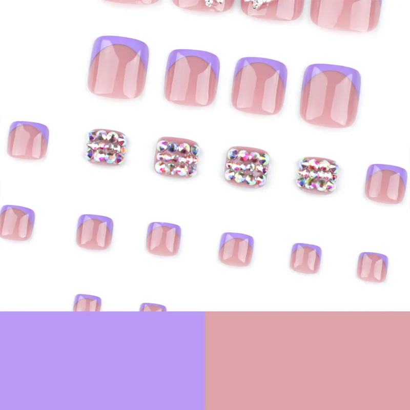 Artful toenail art with elegant glitter decorations Stornfield
