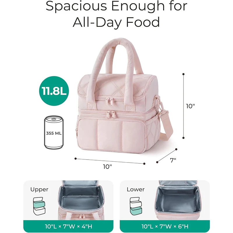 Elegant Multi-Compartment Insulated Lunch Bag Stornfield
