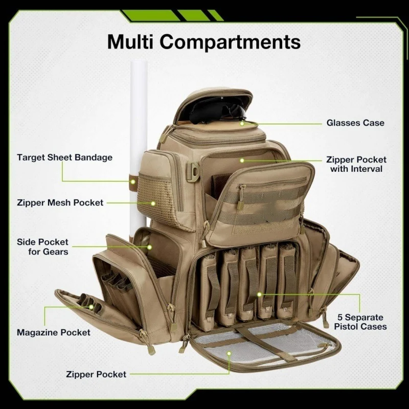 Tactical Multi-Pocket Cargo Backpack Stornfield