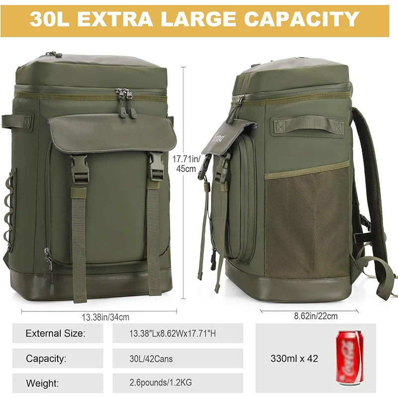 Multi-Functional Insulated Cooler Backpack Stornfield
