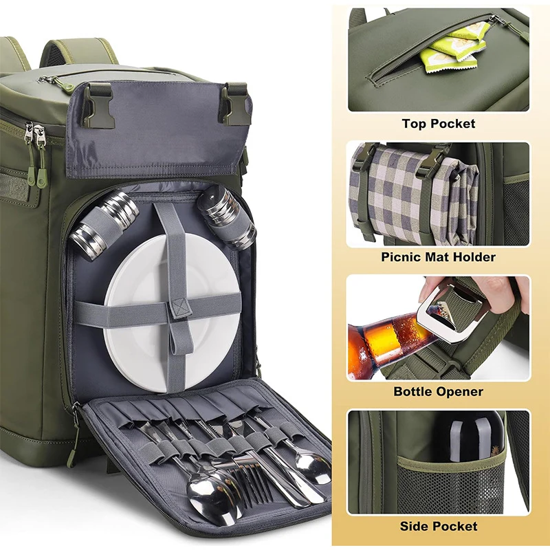 Multi-Functional Insulated Cooler Backpack Stornfield