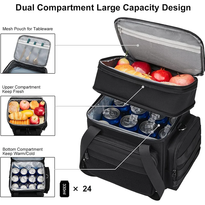 Multi-Compartment Insulated Cooler Bag Stornfield