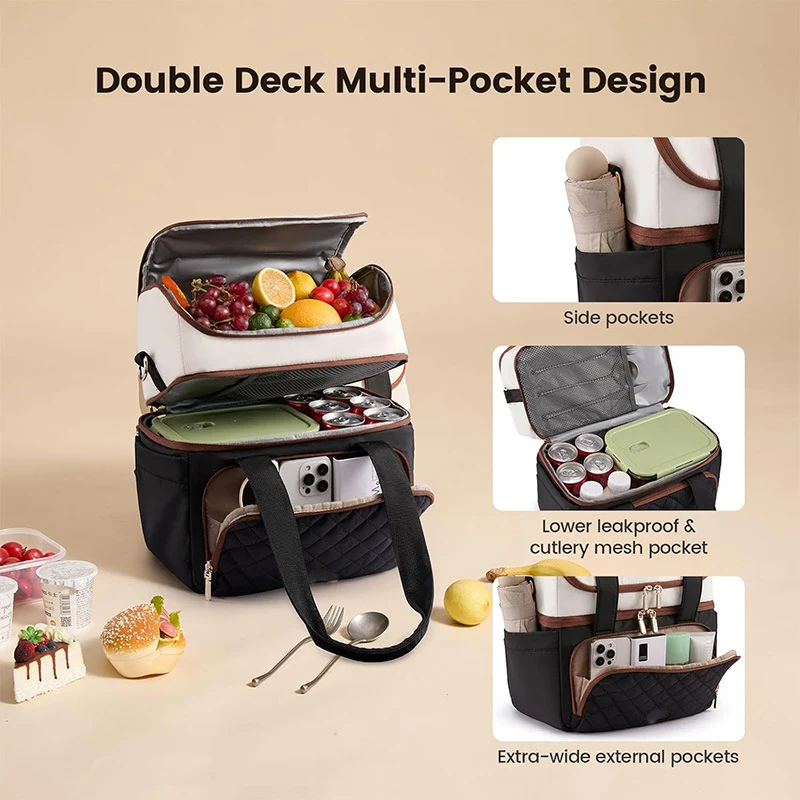 Insulated Multi-Compartment Lunch Carrier Stornfield