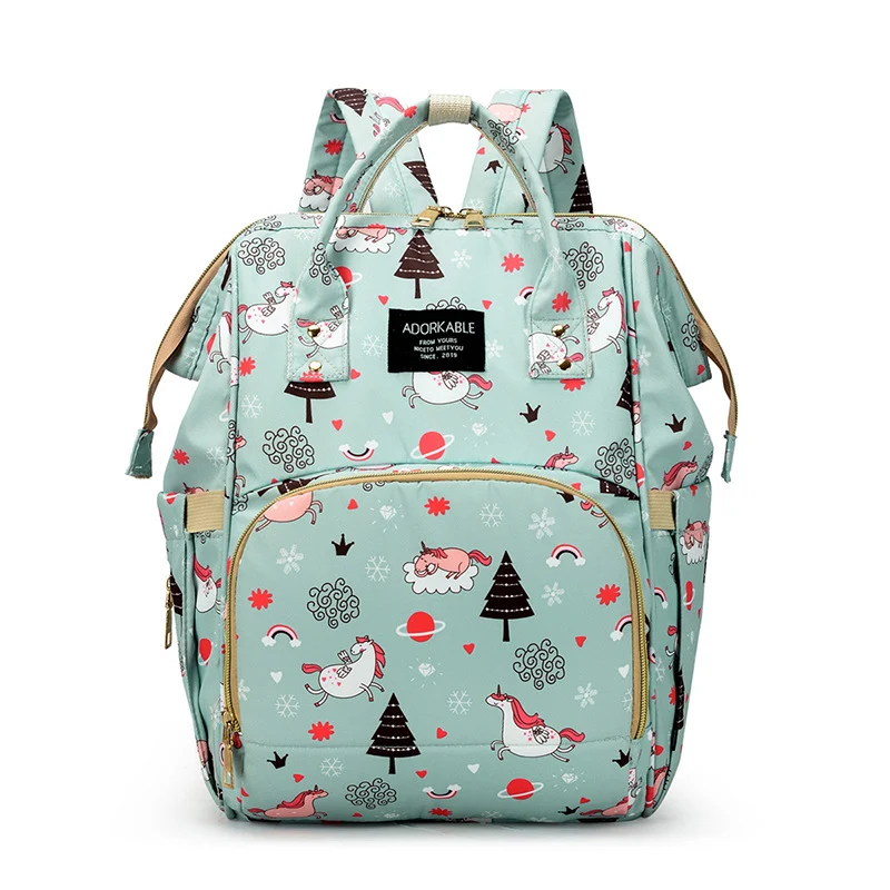 Playful Unicorn Print Diaper Backpack Stornfield