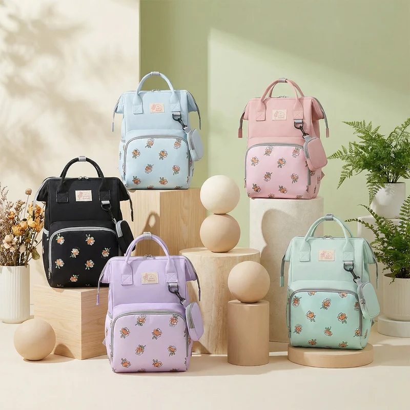 Stylish Floral Pattern Backpack Stornfield