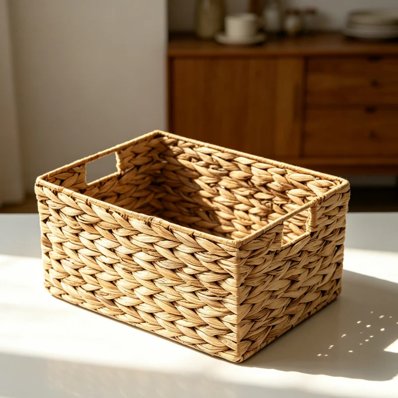 Woven Rectangular Storage Basket Stornfield