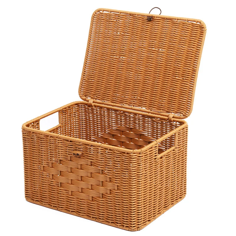 Rustic Woven Storage Chest Stornfield
