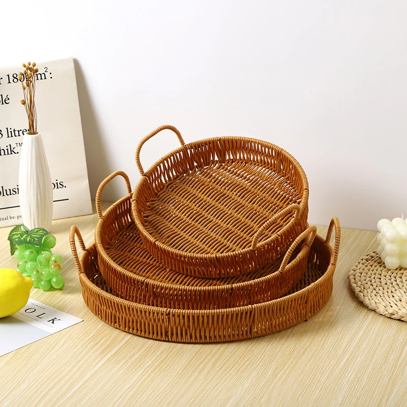 Round Woven Serving Tray Stornfield