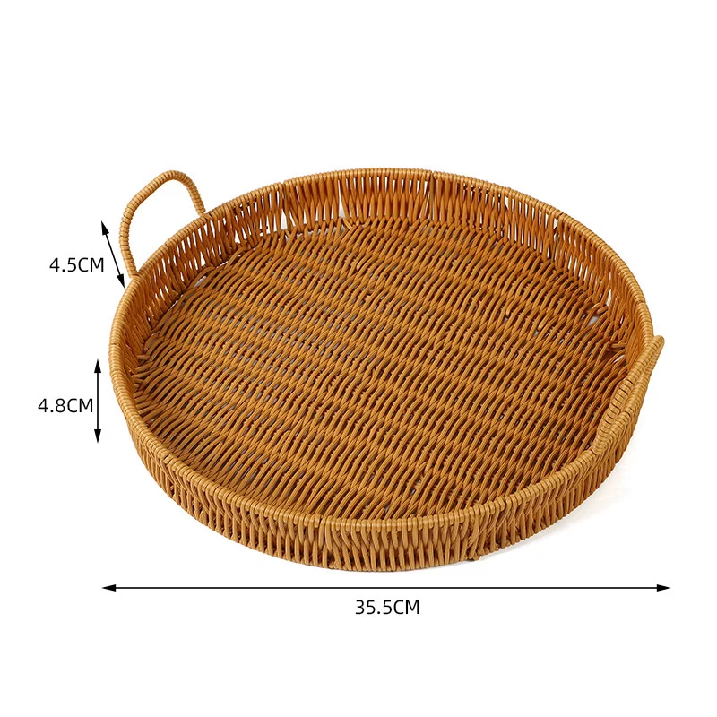 Round Woven Serving Tray Stornfield