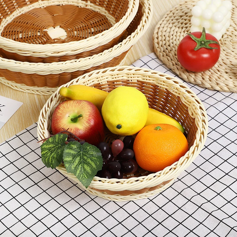 Decorative Woven Fruit Serving Bowl Stornfield