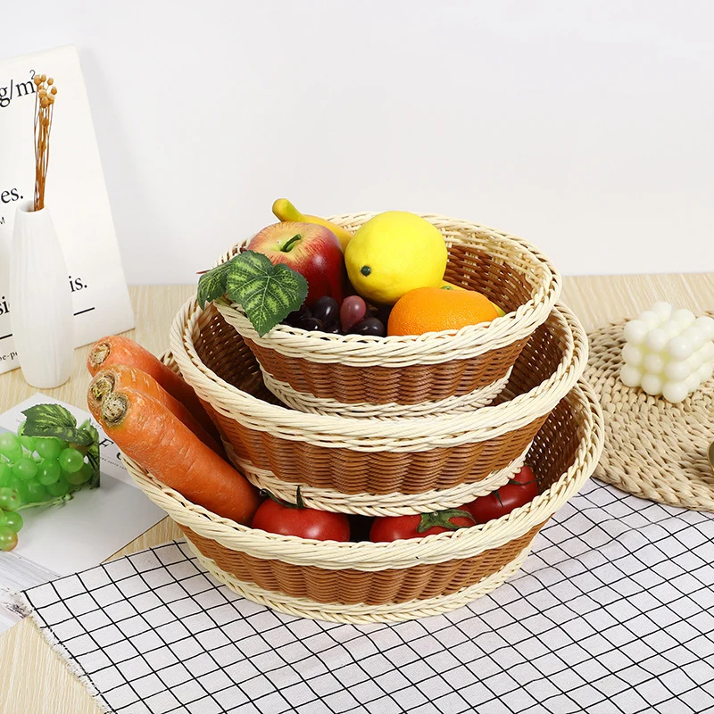 Decorative Woven Fruit Serving Bowl Stornfield