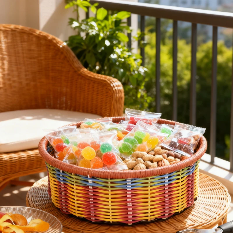 Decorative Round Storage Basket Stornfield