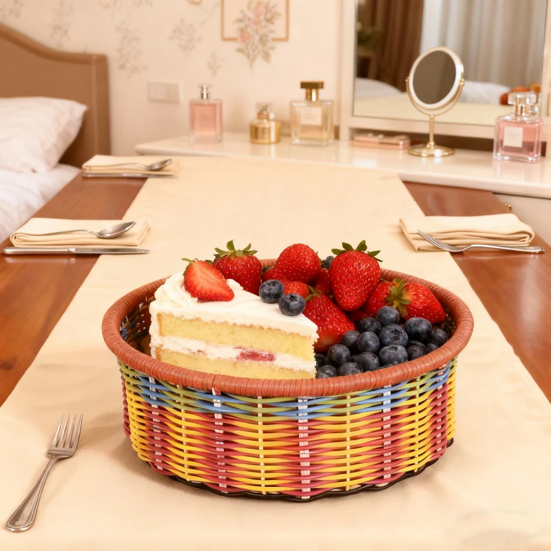 Decorative Round Storage Basket Stornfield