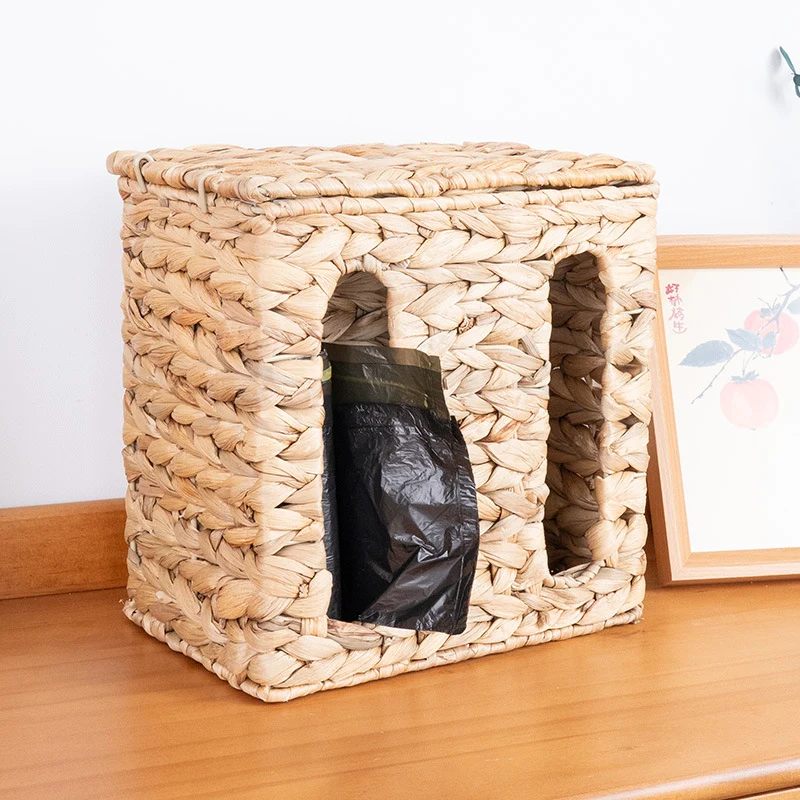Wall-Mounted Wicker Storage Basket Stornfield