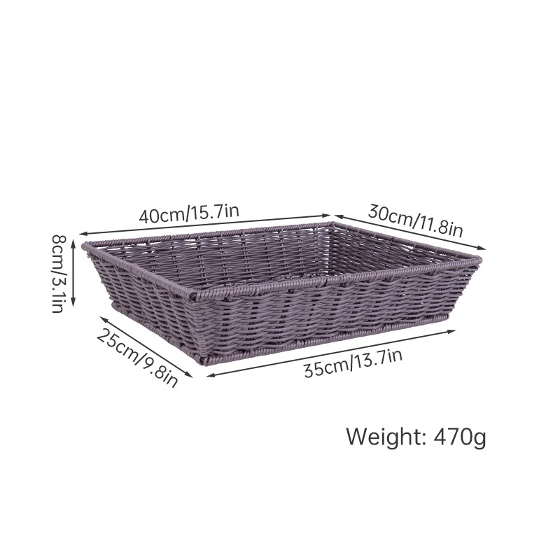 Versatile Storage Wicker Basket Stornfield
