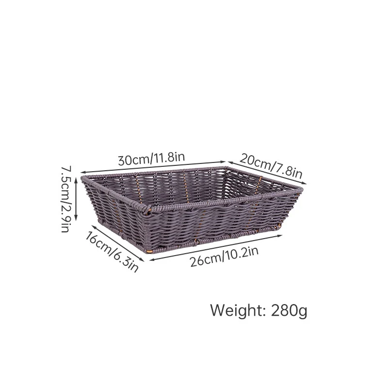 Versatile Storage Wicker Basket Stornfield