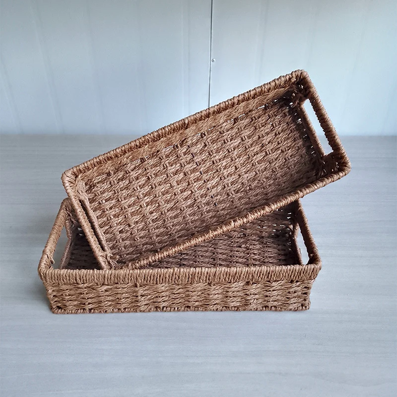 Versatile Handwoven Storage Trays Stornfield