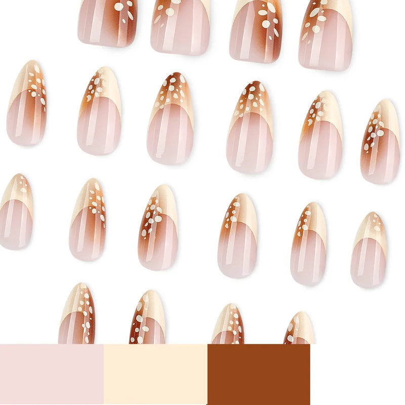 Elegante Kunstnägel mit trendigem Ombre-Design und kreativen Akzenten Karnz