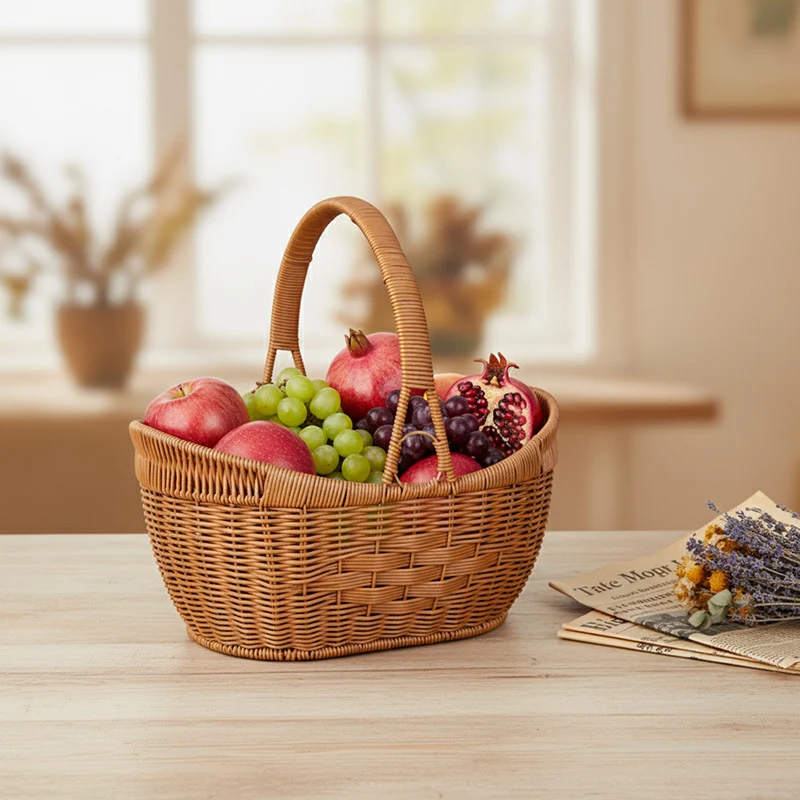 Handwoven Decorative Picnic Basket Stornfield