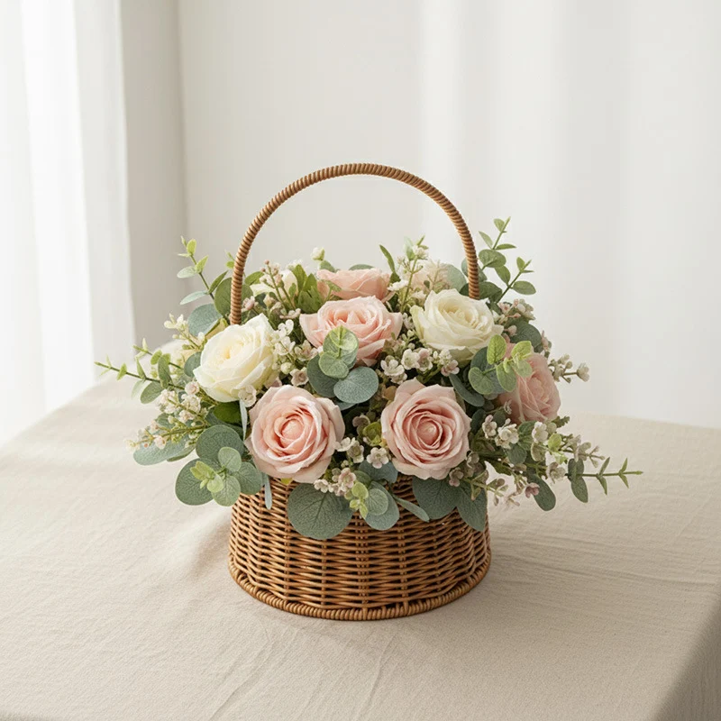 Handcrafted Wicker Storage Basket Stornfield