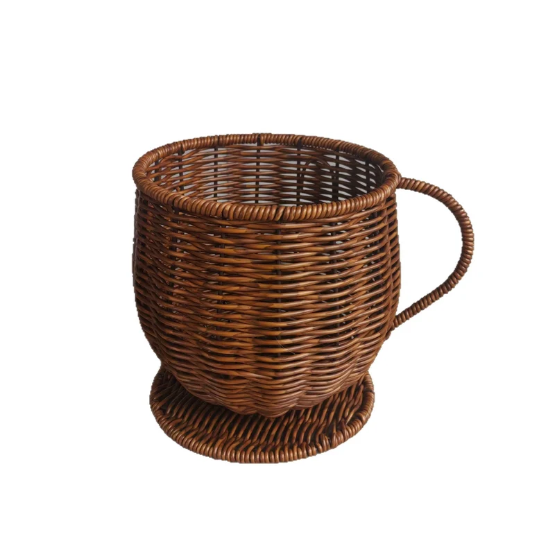 Handcrafted Natural Wicker Planter Stornfield