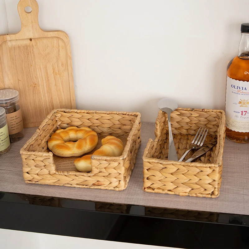 Handcrafted Natural Wicker Organizer Stornfield