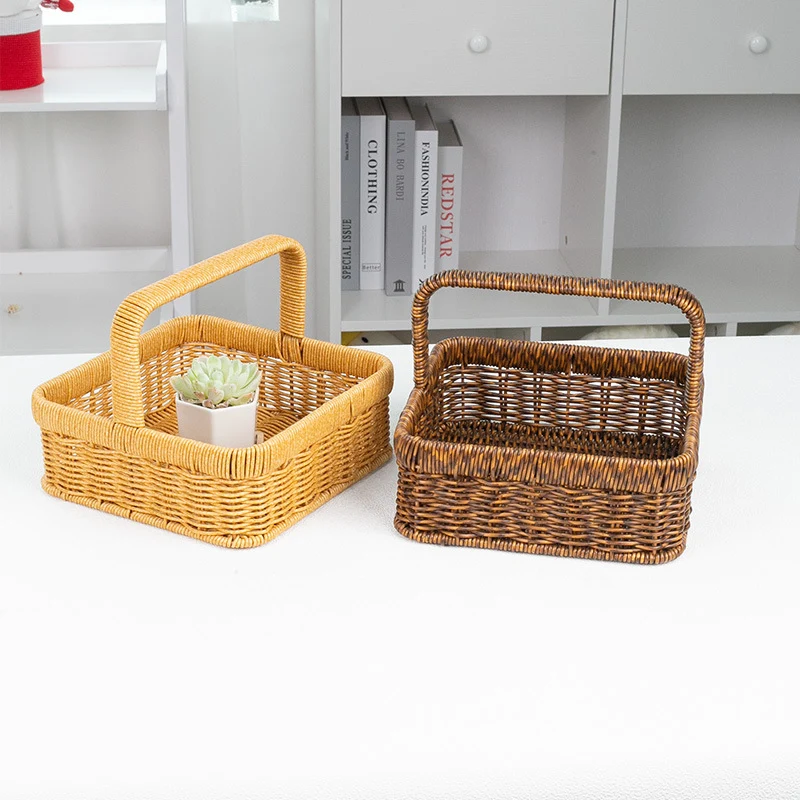 Handcrafted Natural Fiber Storage Basket Stornfield