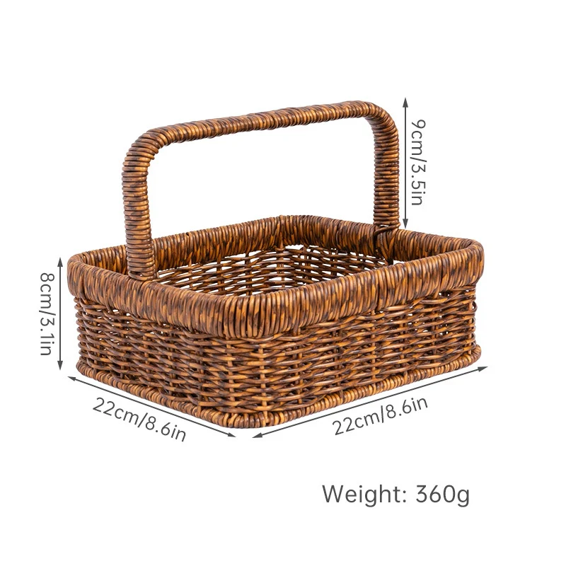 Handcrafted Natural Fiber Storage Basket Stornfield