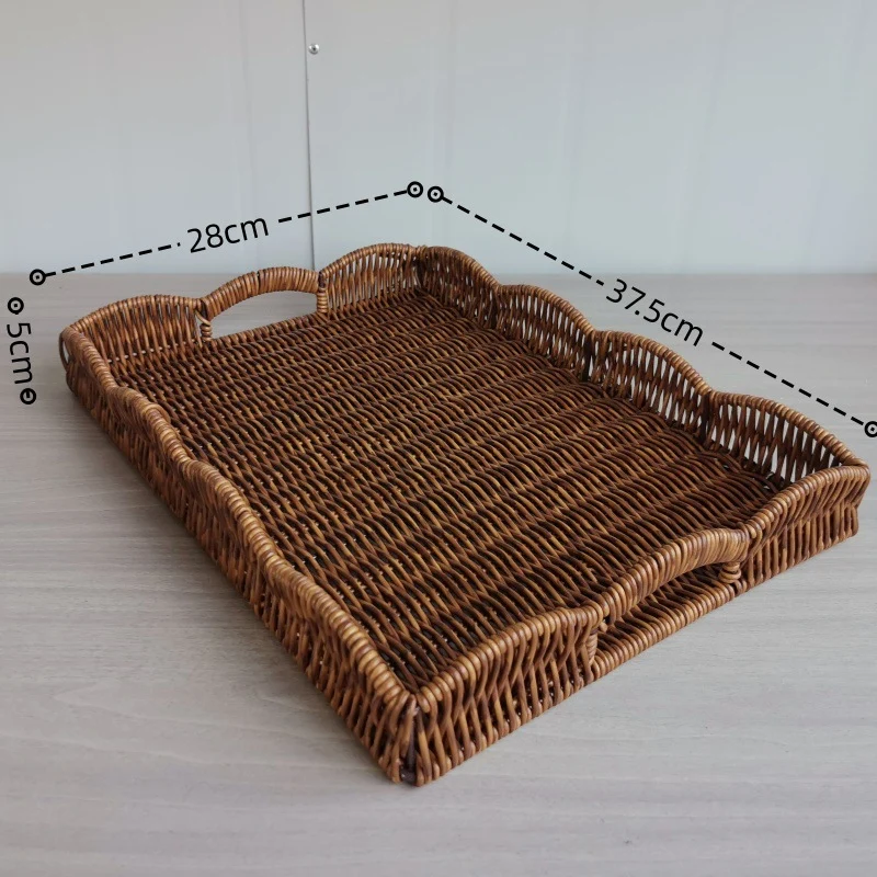 Elegant Woven Serving Tray Stornfield