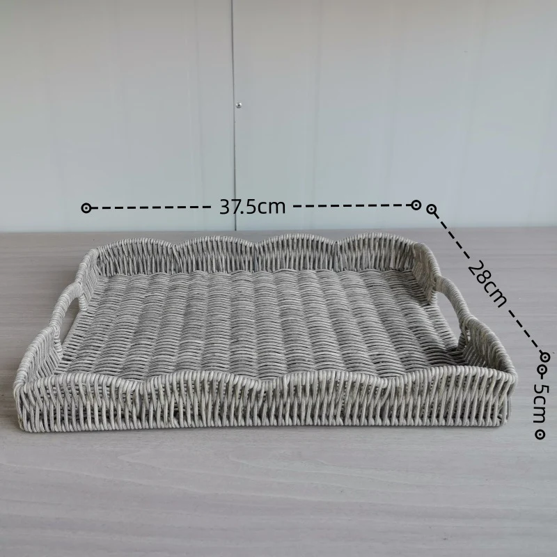 Elegant Woven Serving Tray Stornfield