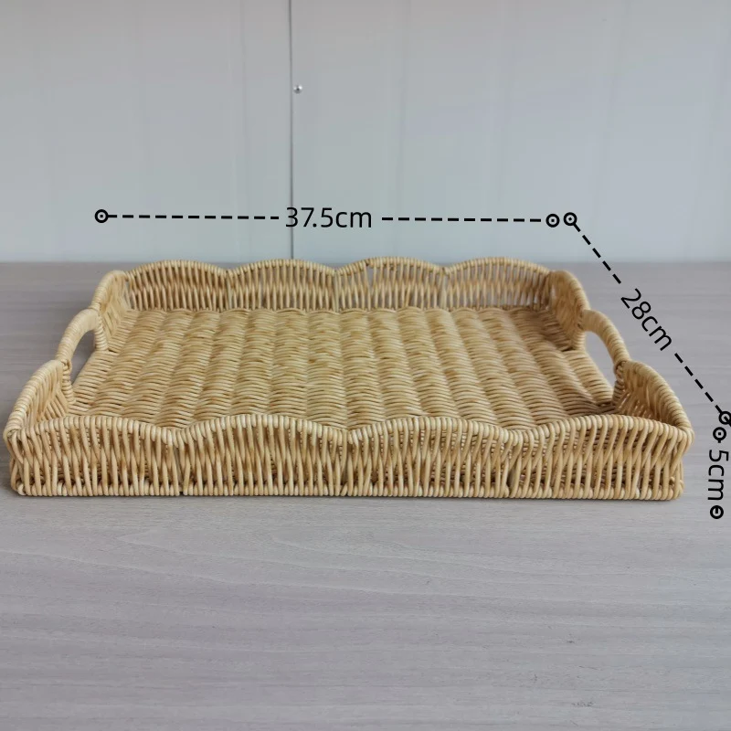 Elegant Woven Serving Tray Stornfield