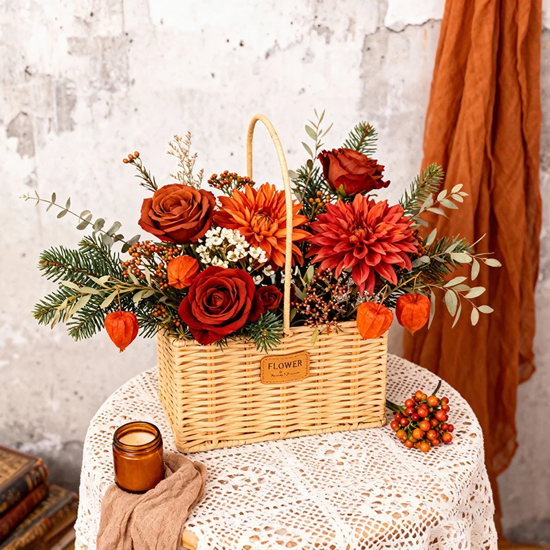 Decorative Wicker Storage Basket Stornfield