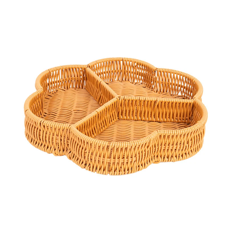 Decorative Wicker Snack Tray Stornfield