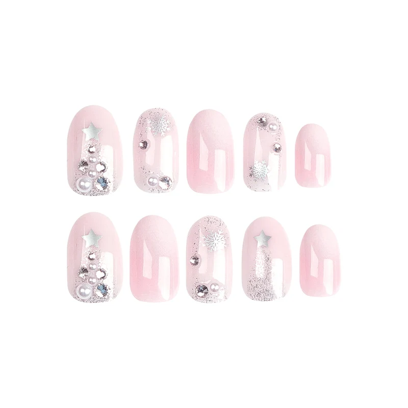 Elegante Glitzer Nagelkunst Set Karnz