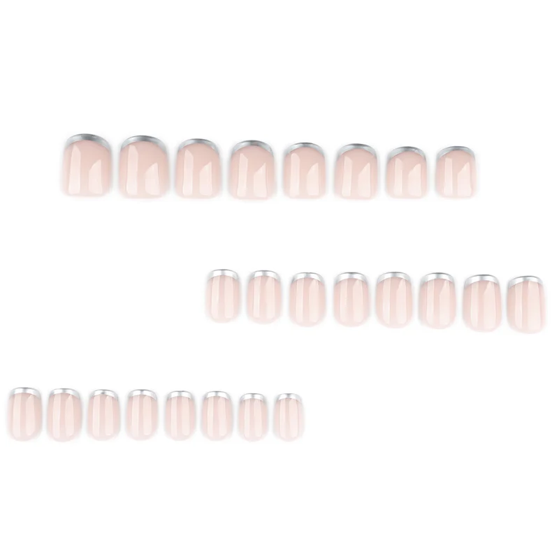 Elegante French-Tip Nagelkunst Karnz