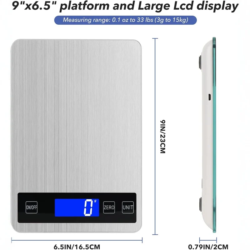 USB Rechargeable Digital Kitchen Scale