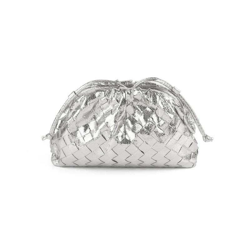 Elegante Gewebte Leder Eimer Tasche Karnz