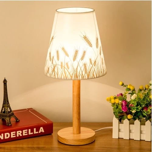 Natürliche Holz-Bodenlampe