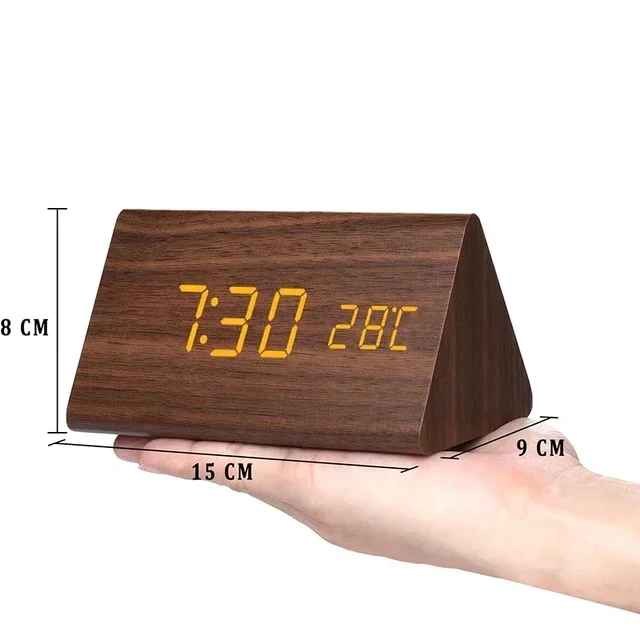Digitaler Holzwecker – Moderne Technologie mit zeitlosem Holzdesign | Karnz