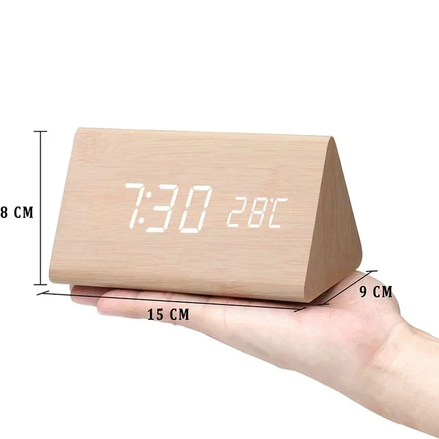 Digitaler Holzwecker – Moderne Technologie mit zeitlosem Holzdesign | Karnz